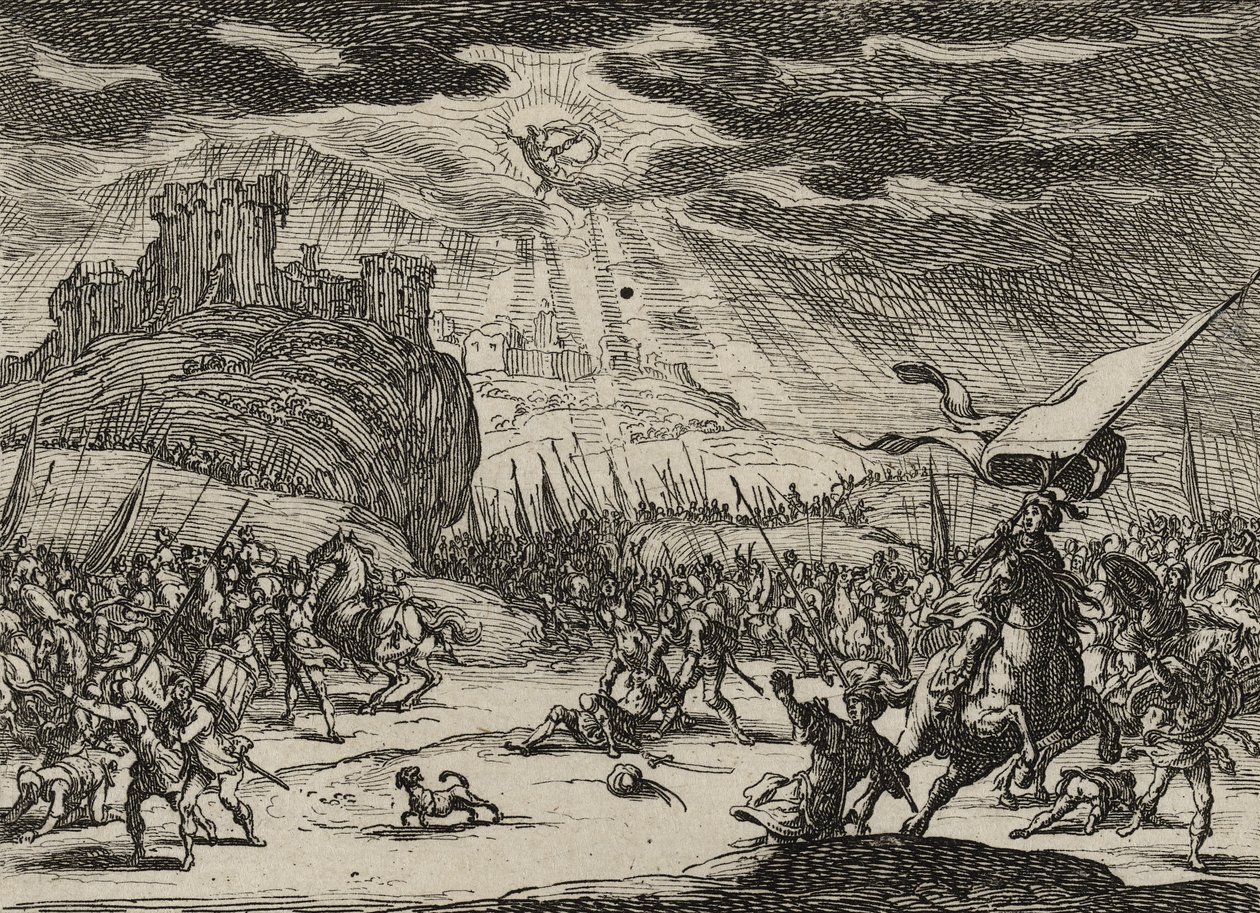 De bekering van St. Paulus door Jacques Callot