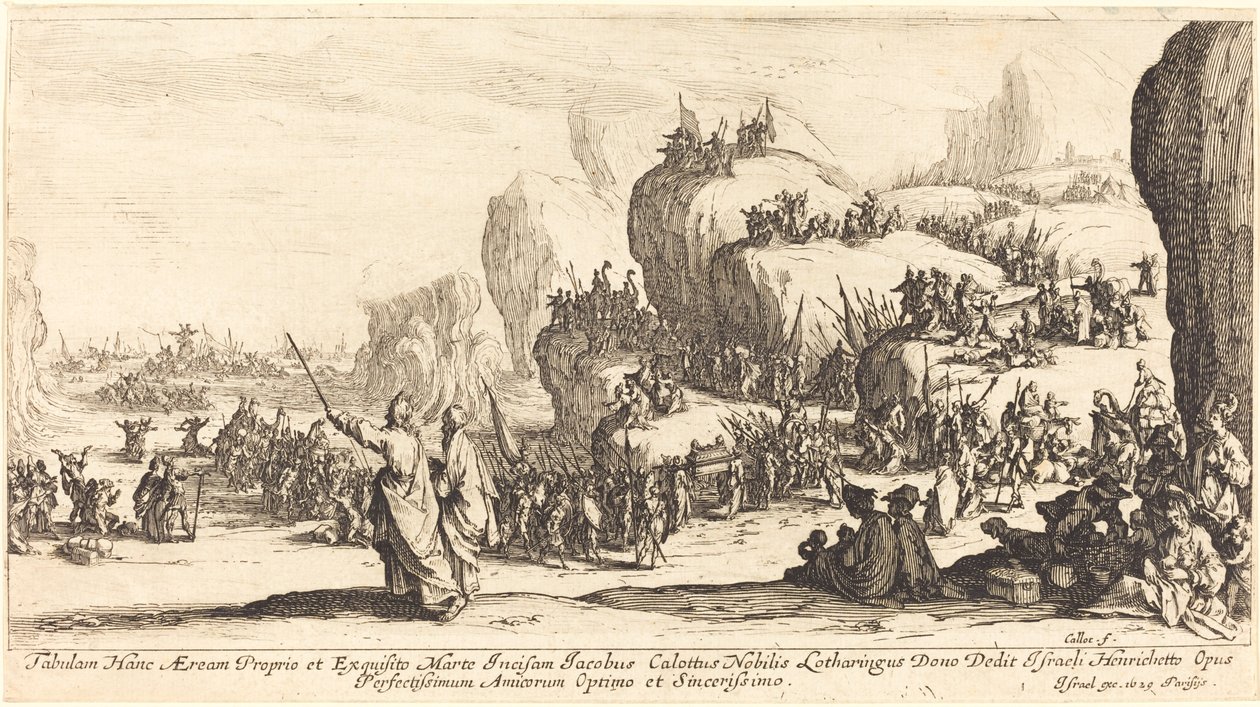 De Oversteek van de Rode Zee door Jacques Callot