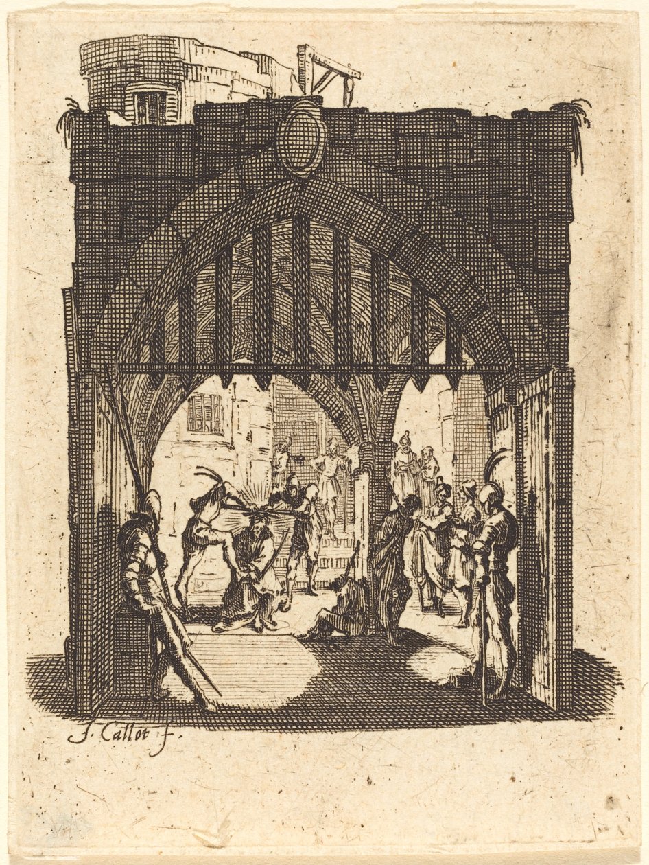 De kroning met doornen door Jacques Callot