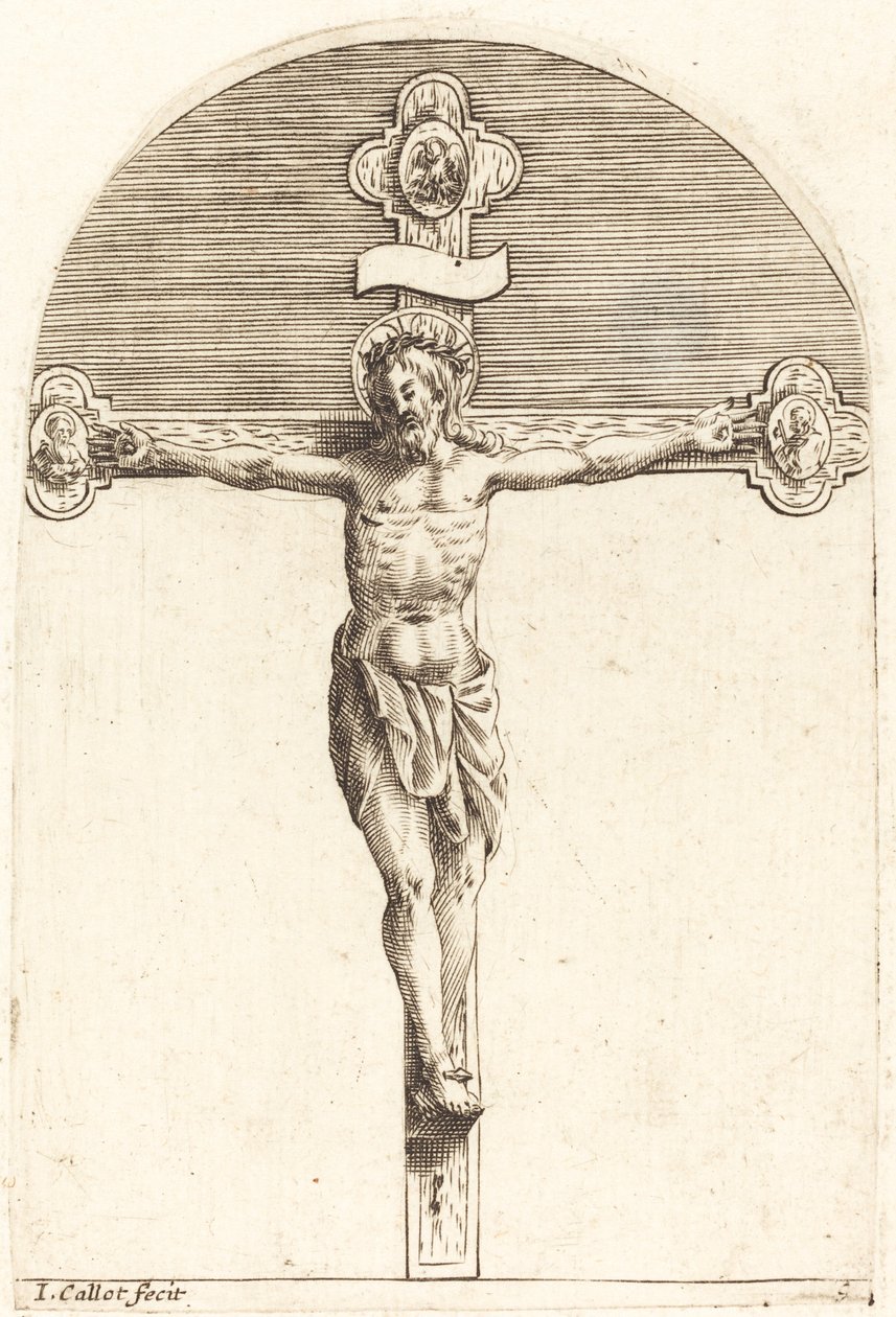 De Kruisiging door Jacques Callot