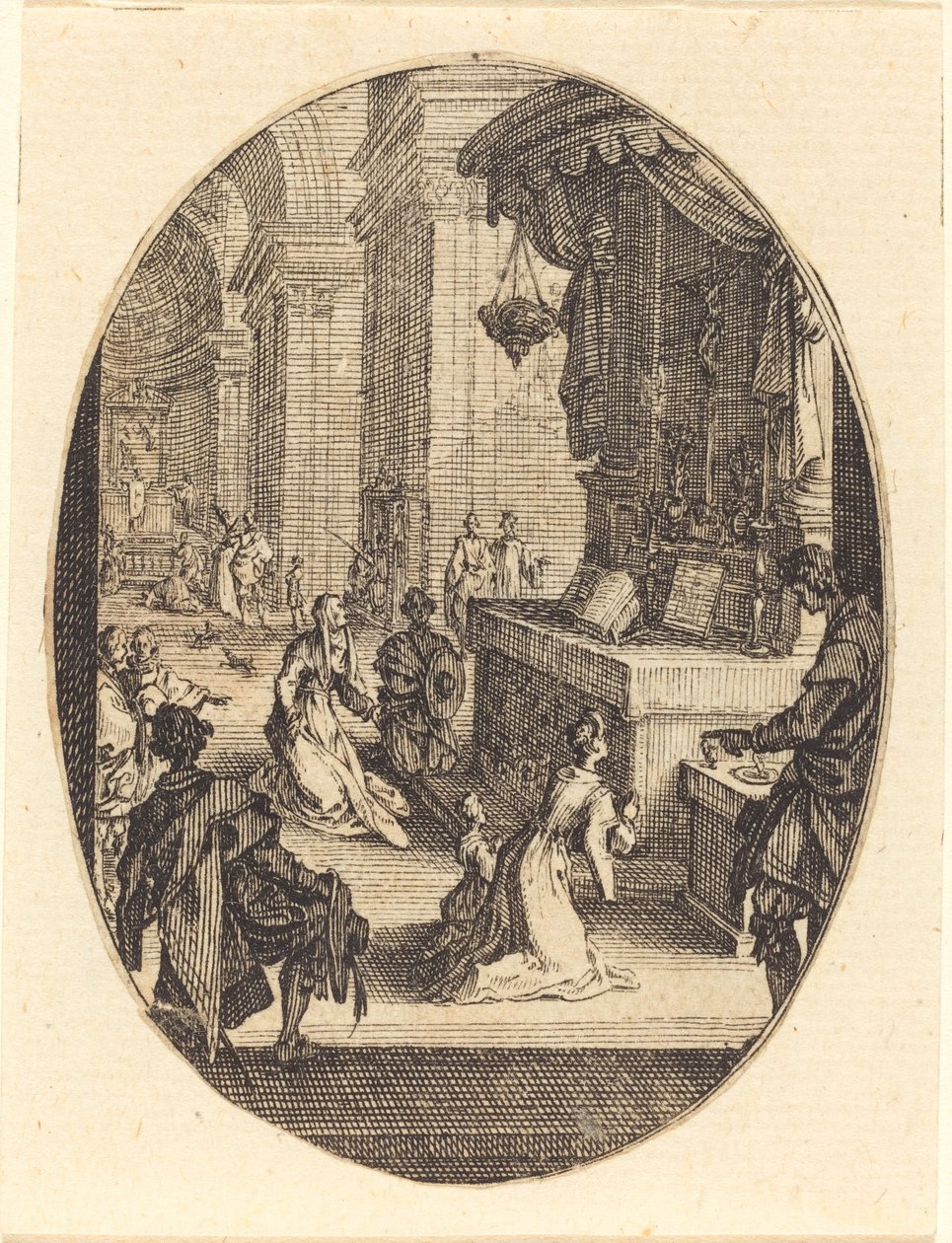 De Cultus van God door Jacques Callot