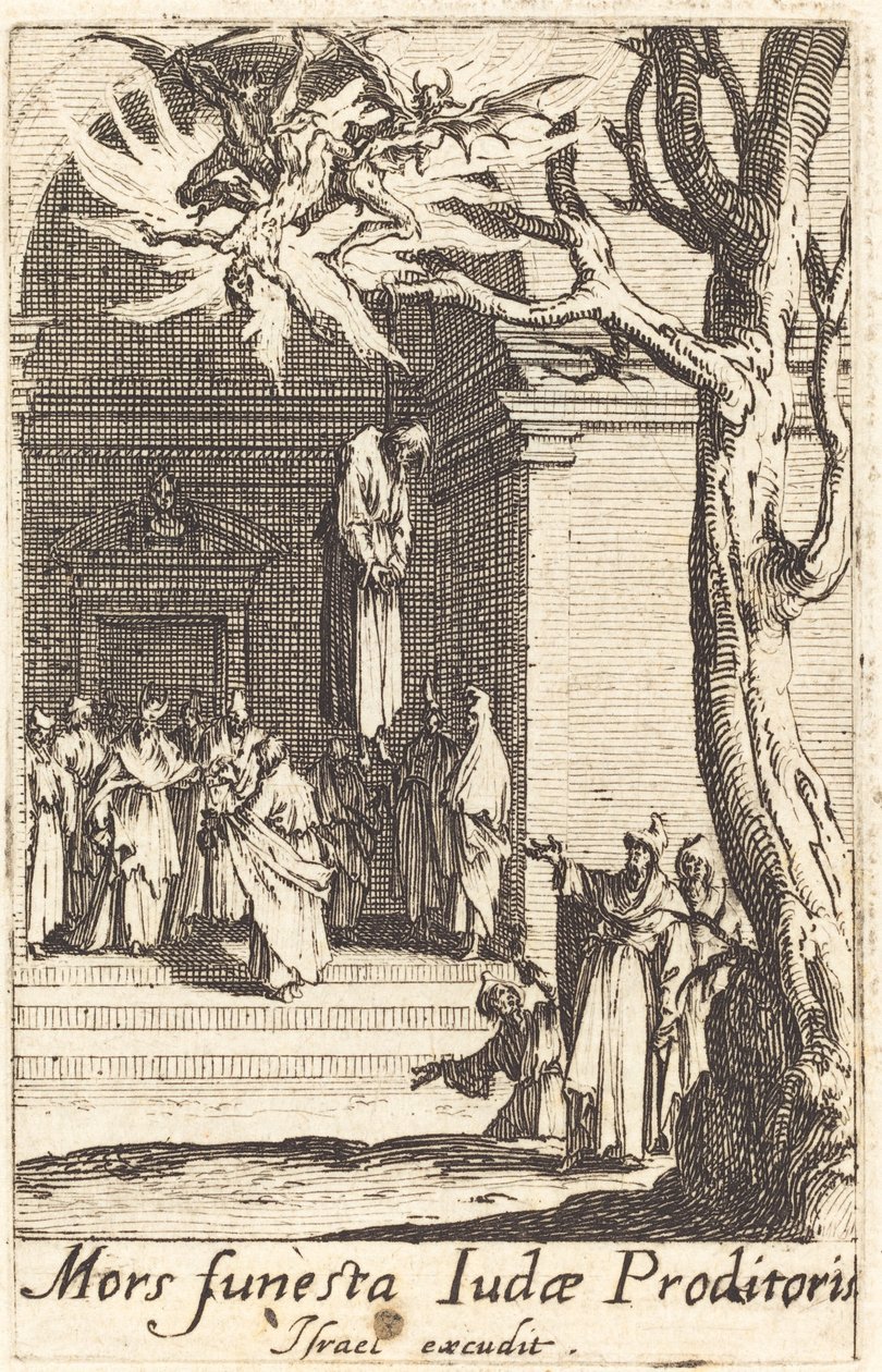 De Dood van Judas door Jacques Callot