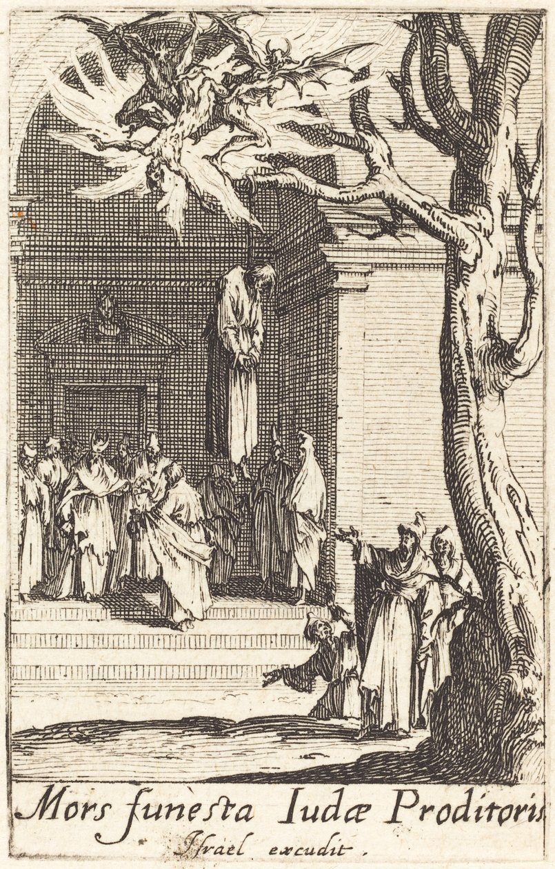 De Dood van Judas, ca. 1634-1635 door Jacques Callot