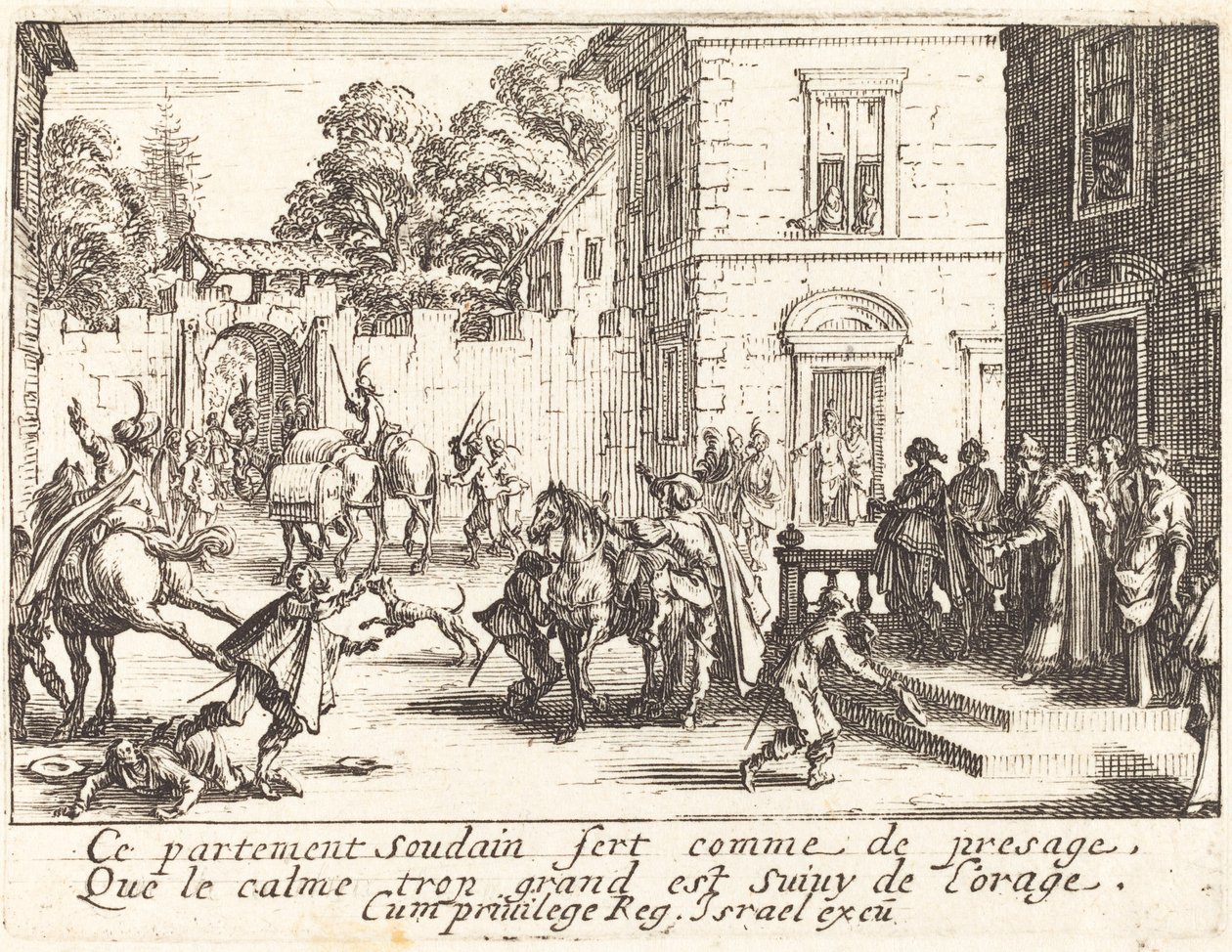Het Vertrek door Jacques Callot