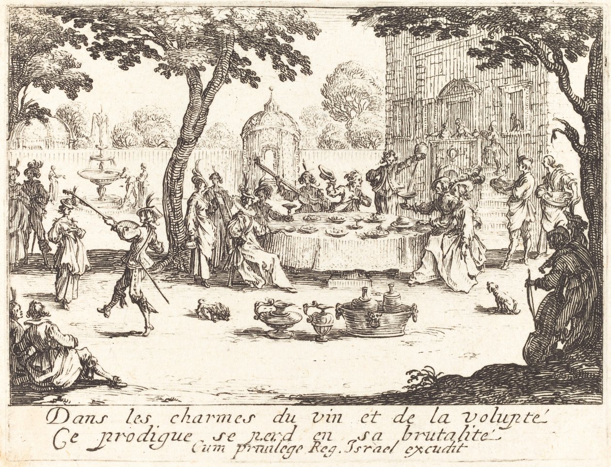 De dissipatie door Jacques Callot