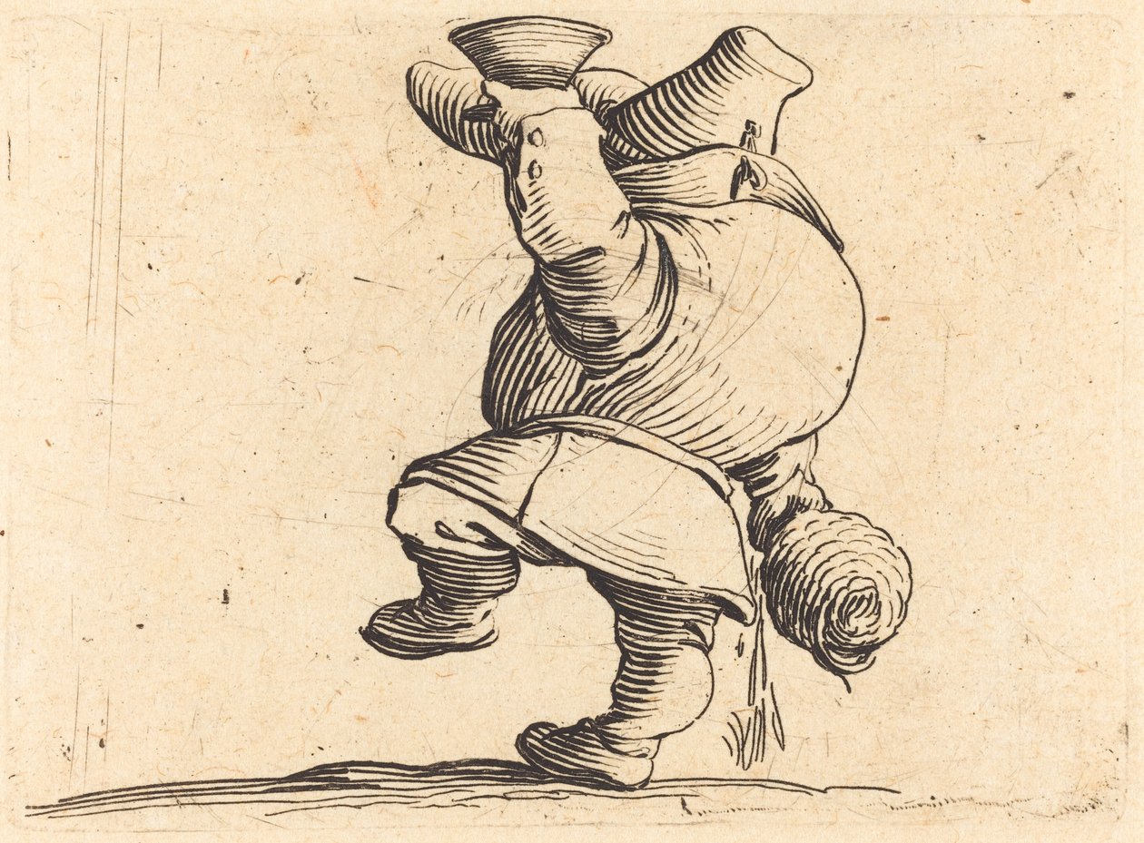 De Drinker, Achteraanzicht door Jacques Callot