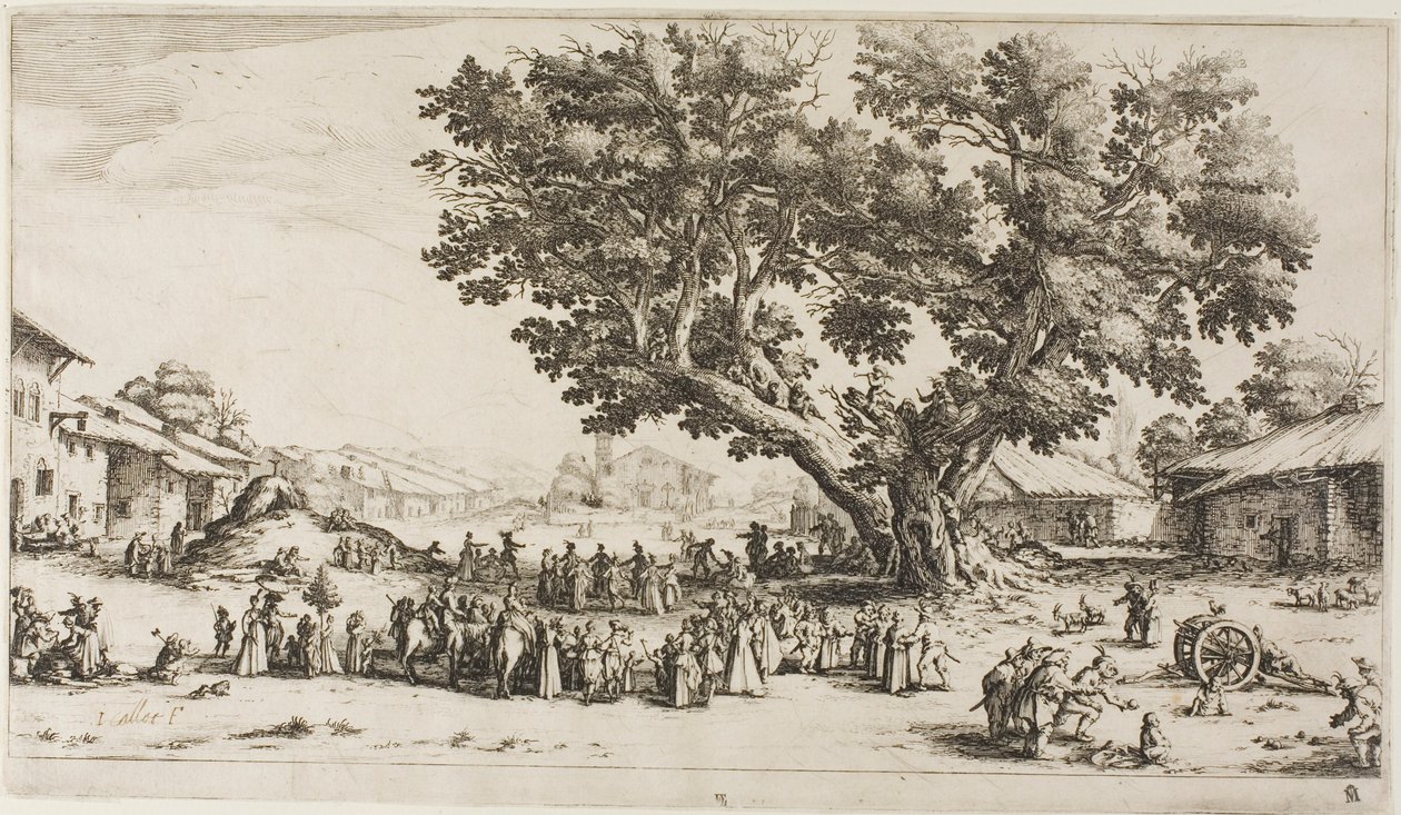 De Kermis in Gondreville door Jacques Callot