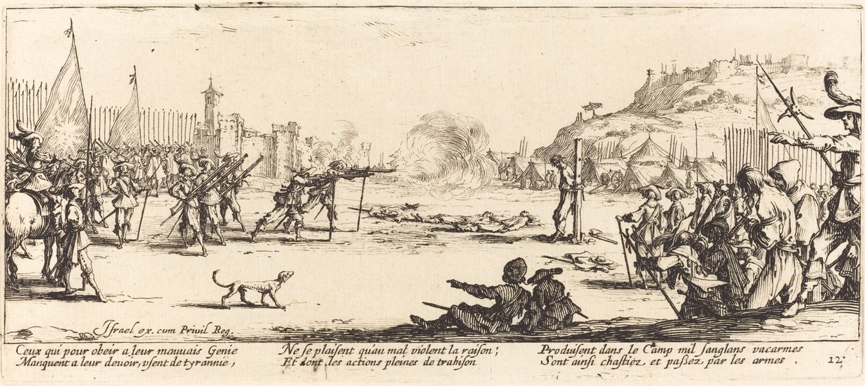 Het Vuurpeloton door Jacques Callot