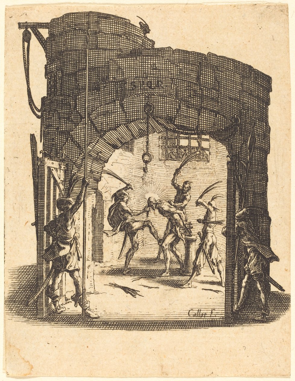 De Geseling door Jacques Callot
