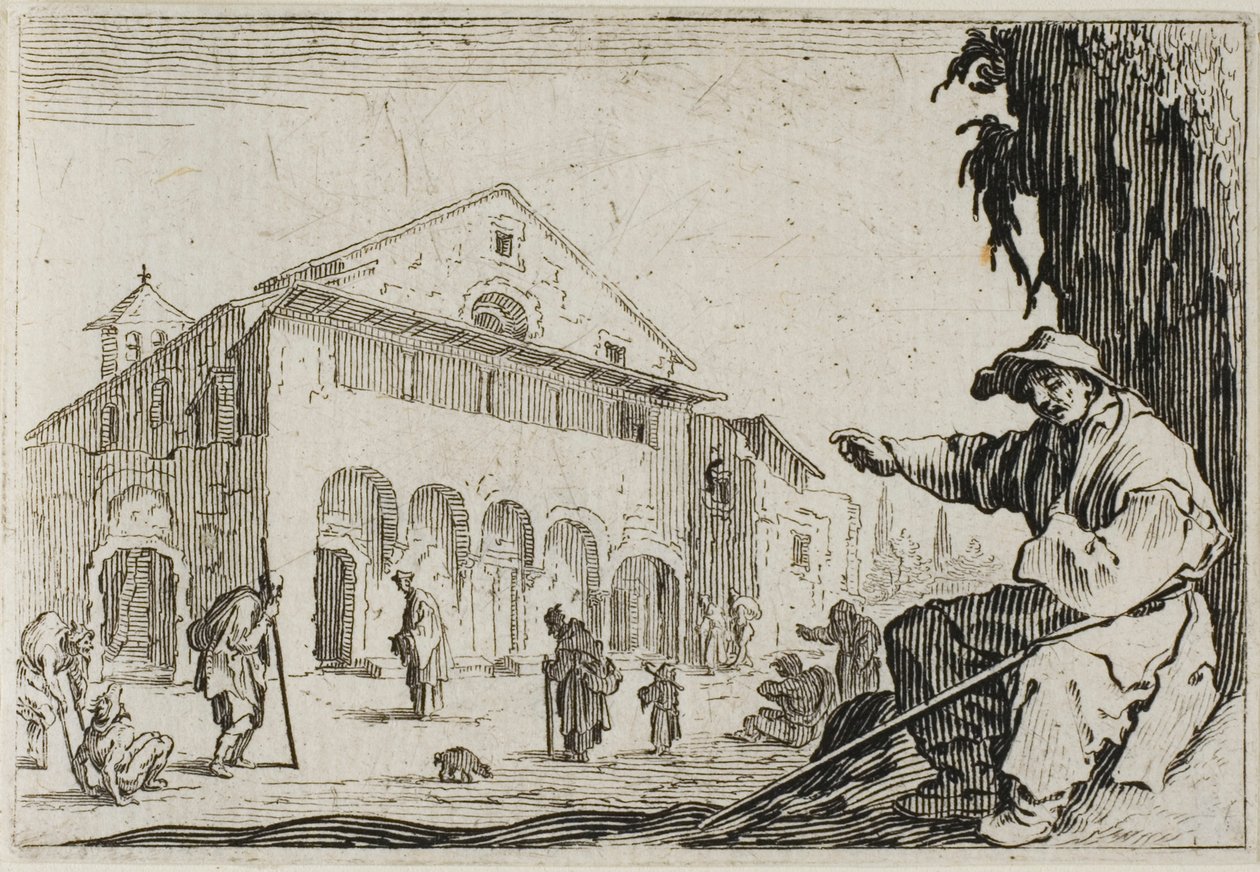 Het Huis, uit De Caprices door Jacques Callot
