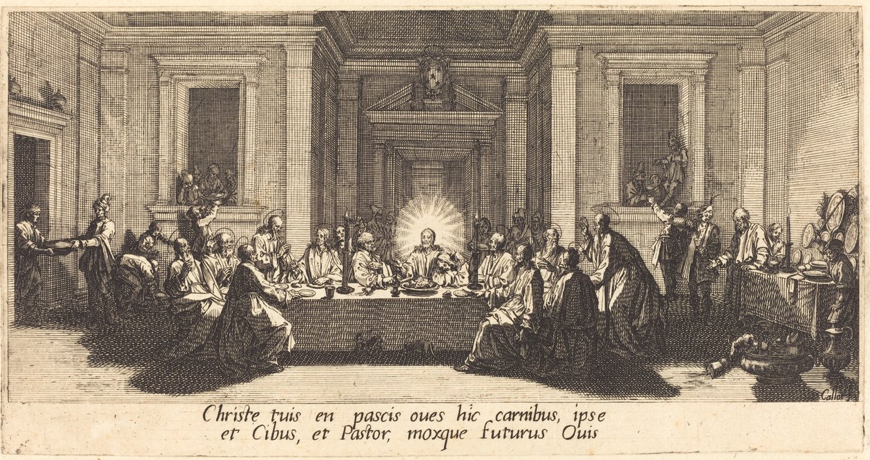 Het Laatste Avondmaal door Jacques Callot