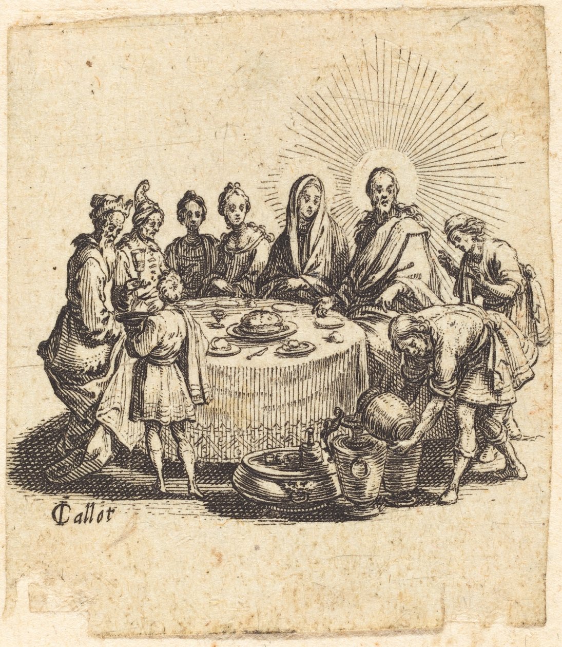 De Bruiloft te Kana door Jacques Callot
