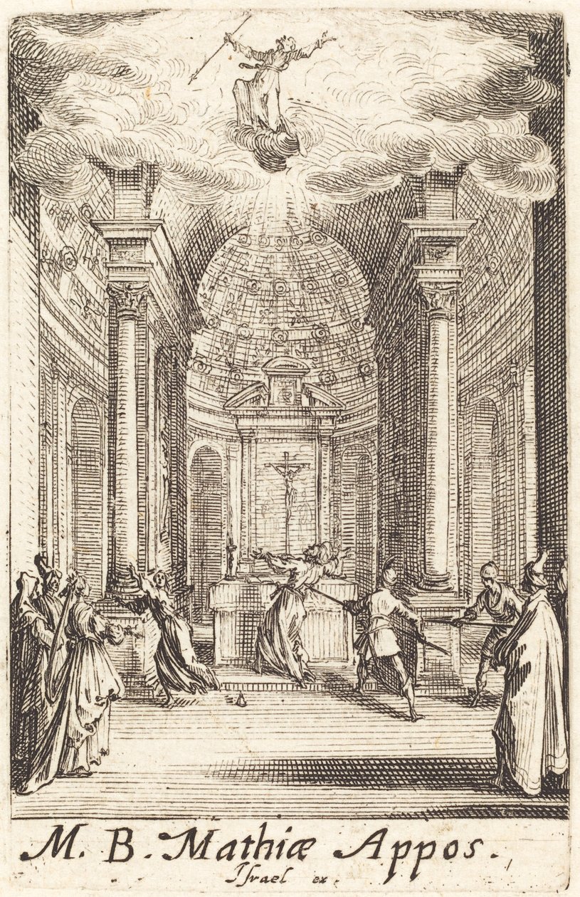 Het martelaarschap van Sint Matthias door Jacques Callot
