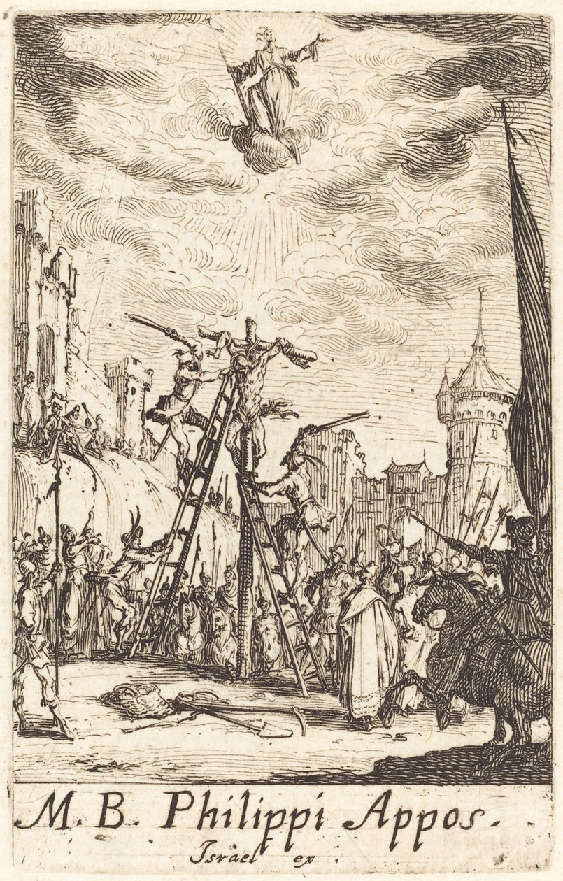 Het Martelaarschap van Sint Philip door Jacques Callot