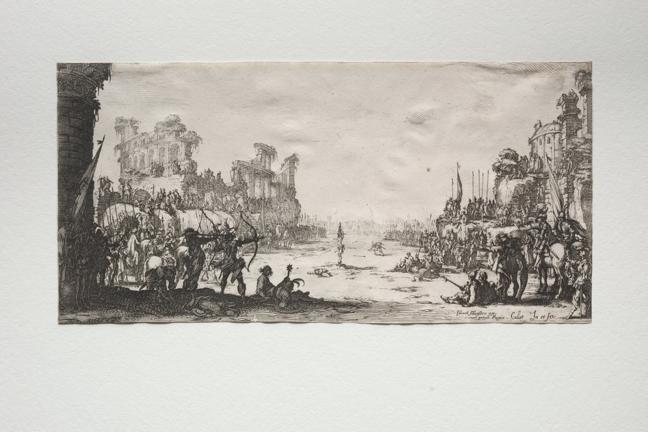 Het Martelaarschap van St. Sebastiaan door Jacques Callot