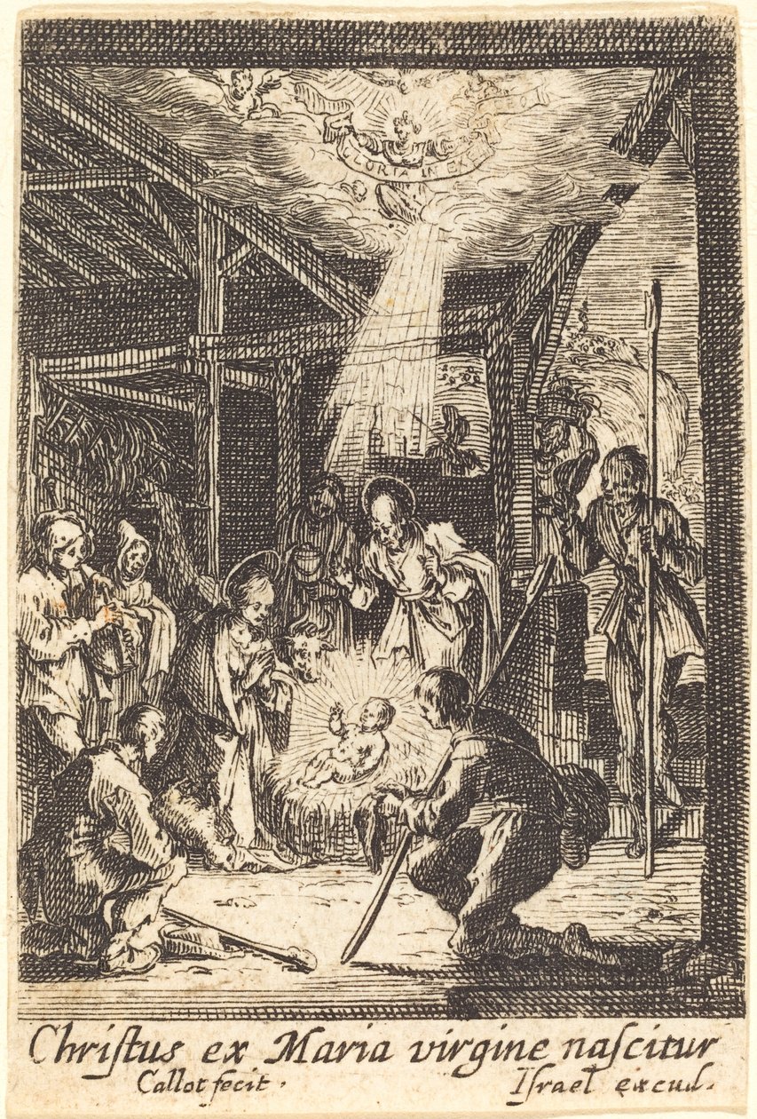 De Geboorte door Jacques Callot
