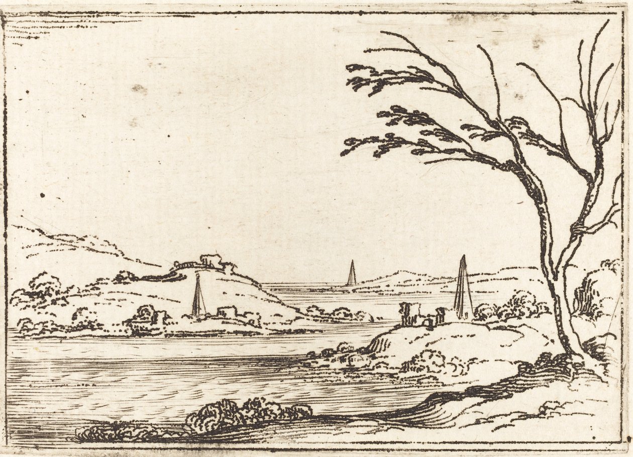 De overstroming van de Nijl door Jacques Callot