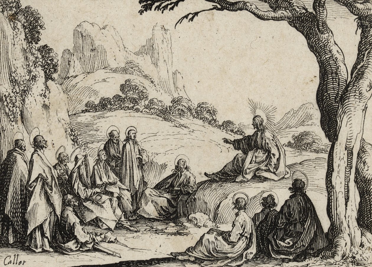 De Bergrede, 1635 door Jacques Callot