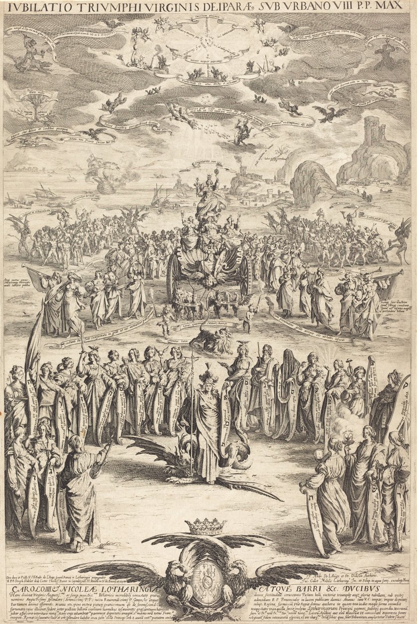 De Triomf van de Maagd door Jacques Callot