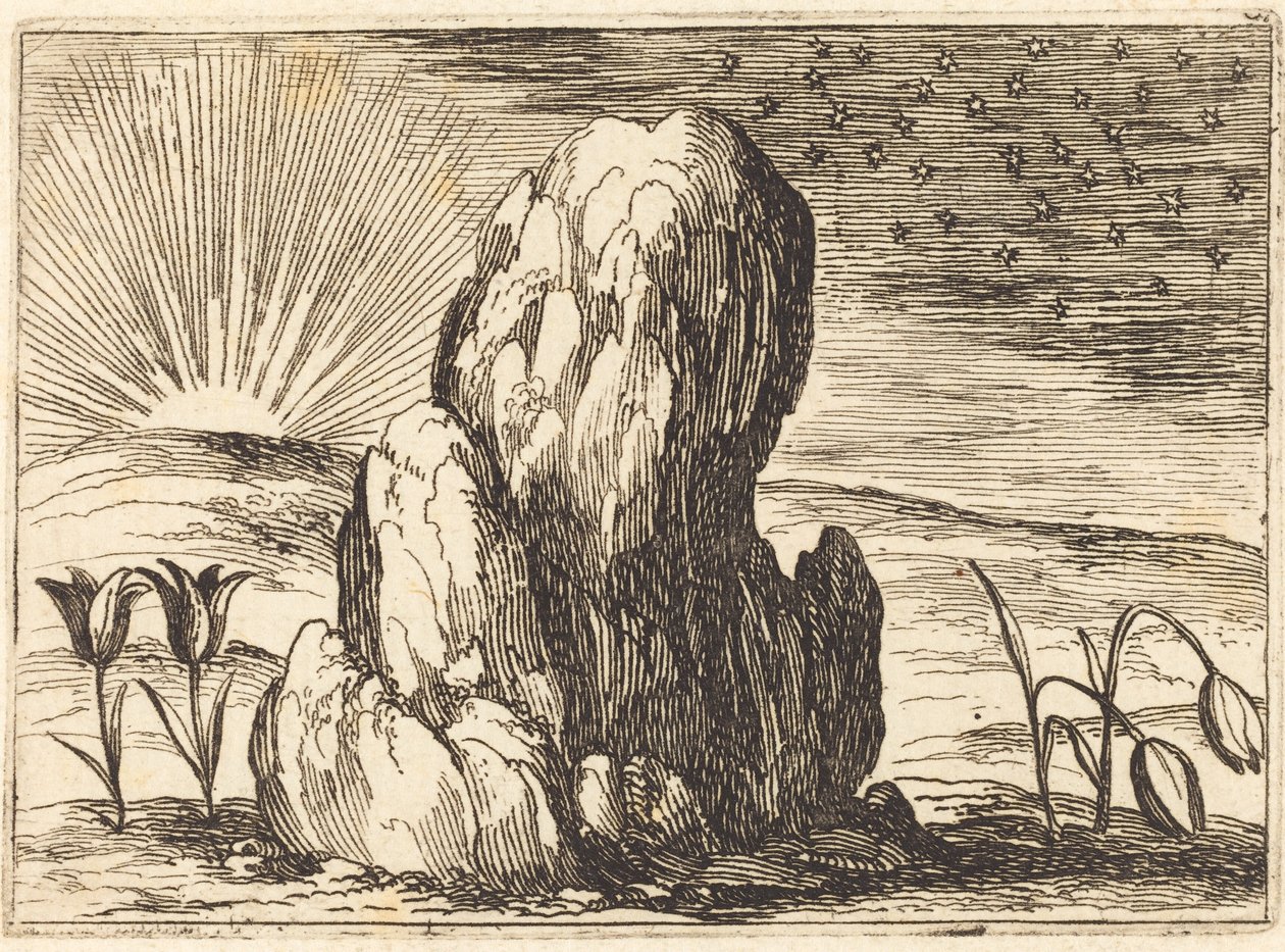 De Tulpen en de Zon, 1628 door Jacques Callot