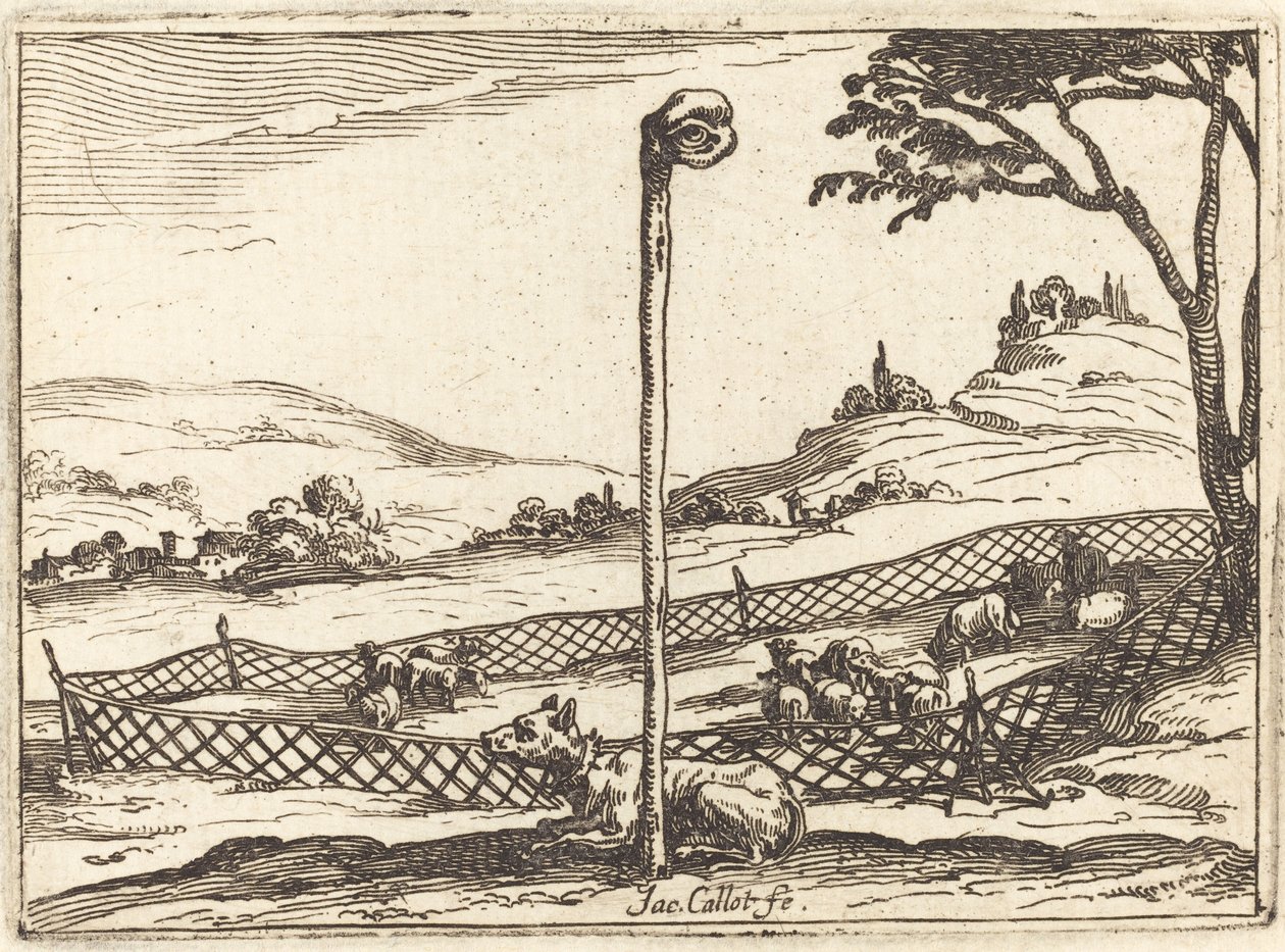 Het waakzame oog door Jacques Callot