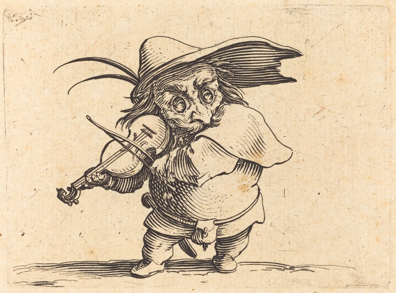 De violist door Jacques Callot
