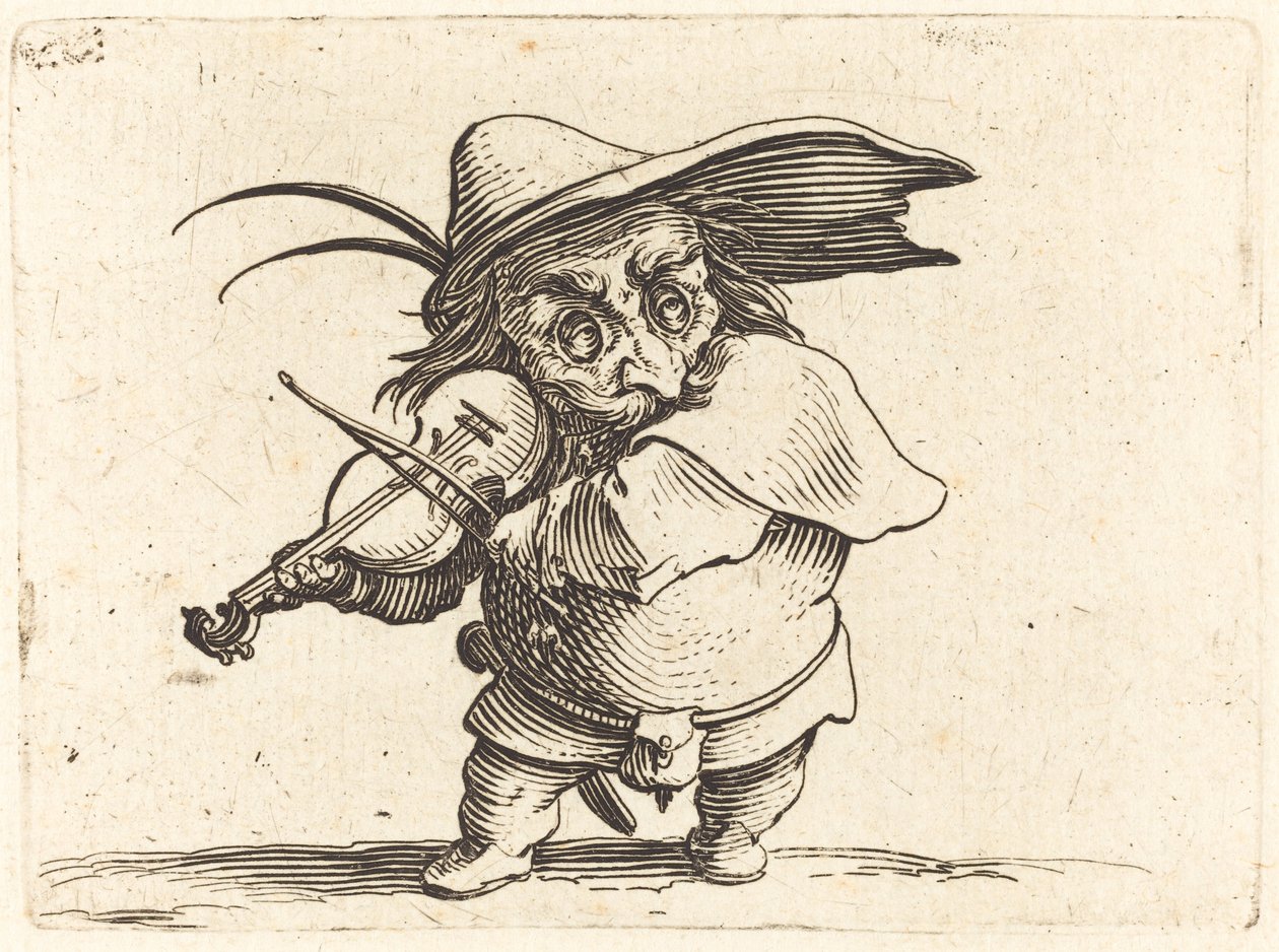 De violist door Jacques Callot