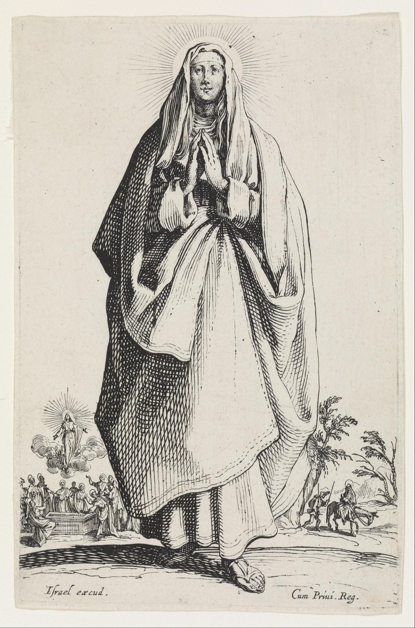 De Maagd Maria door Jacques Callot