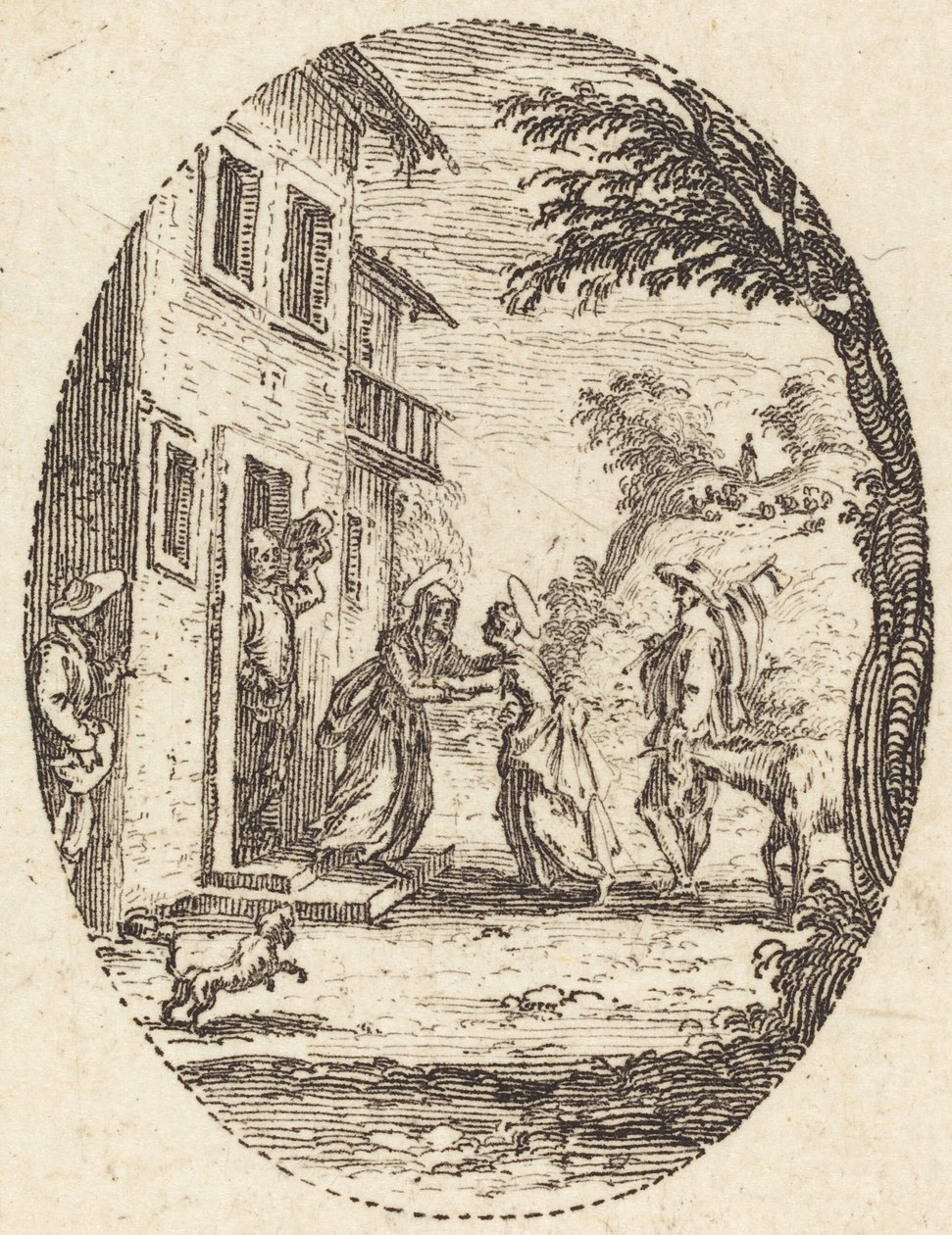 De Visitatie door Jacques Callot