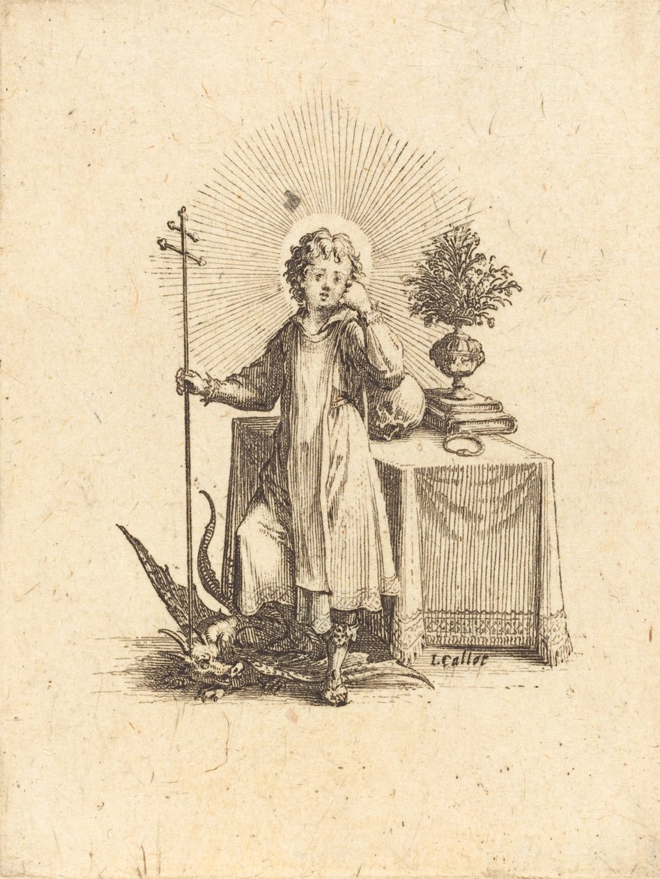 De jonge Jezus door Jacques Callot