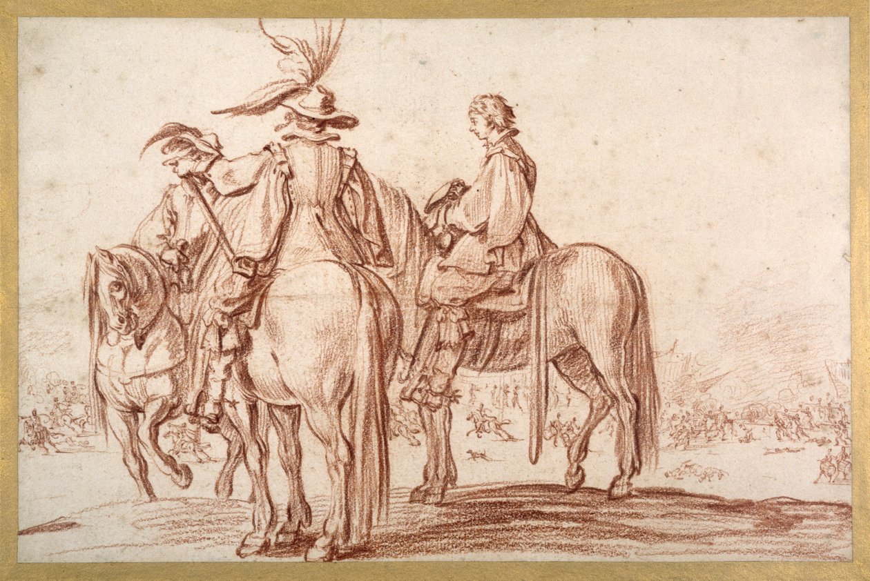 Drie Ruiters door Jacques Callot