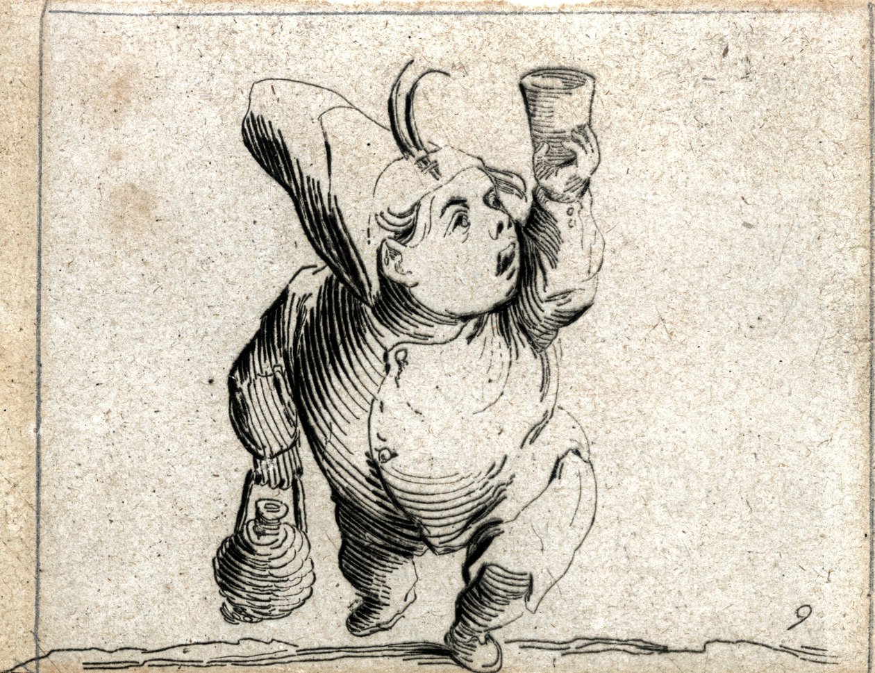 Varie Figure Gobbi ... (gravure) door Jacques Callot
