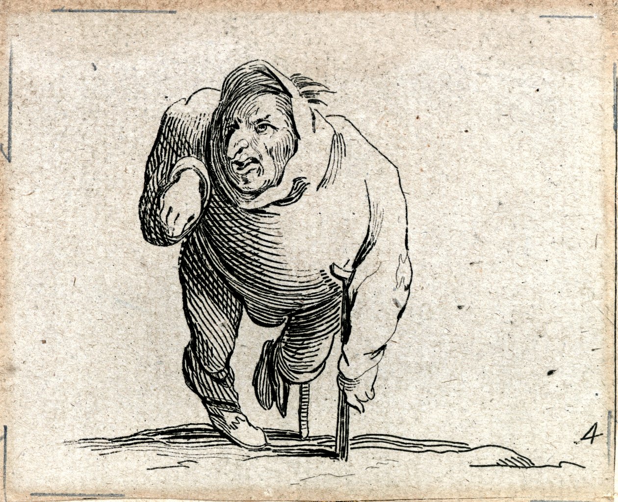 Varie Figure Gobbi ... (gravure) door Jacques Callot