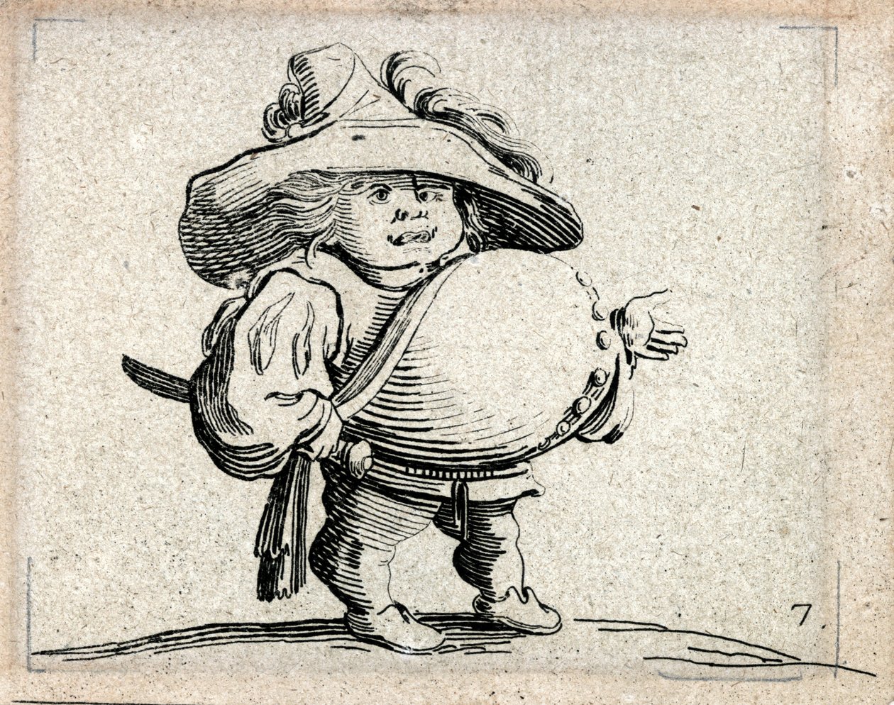 Varie Figure Gobbi ... (gravure) door Jacques Callot