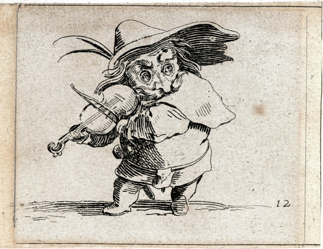 Varie Figure Gobbi ... (gravure) door Jacques Callot