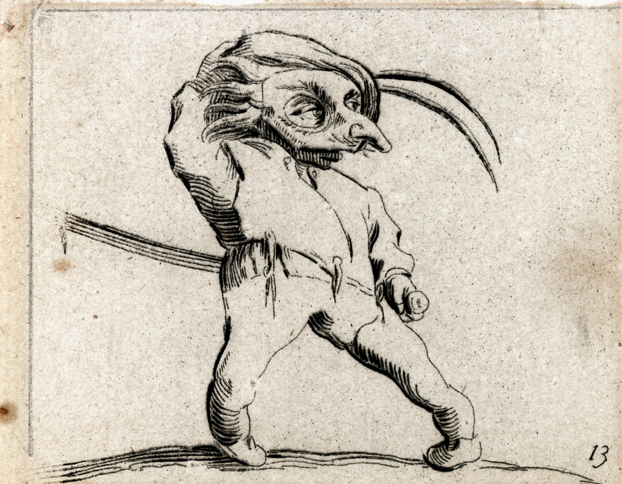 Varie Figure Gobbi ... (gravure) door Jacques Callot