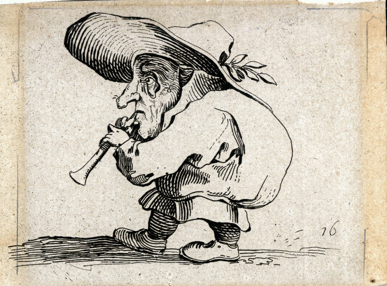 Varie Figure Gobbi ... (gravure) door Jacques Callot