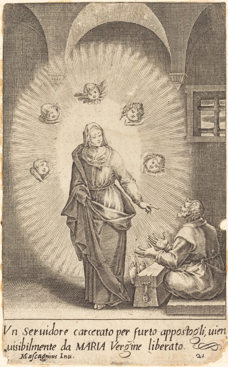 De bevrijde dienaar door Jacques Callot after Donato Mascagni