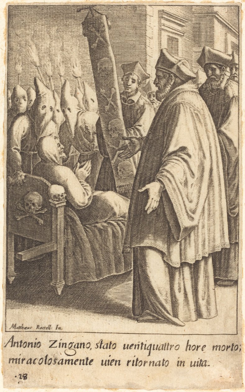 Antonio Zingano door Jacques Callot after Matteo Rosselli