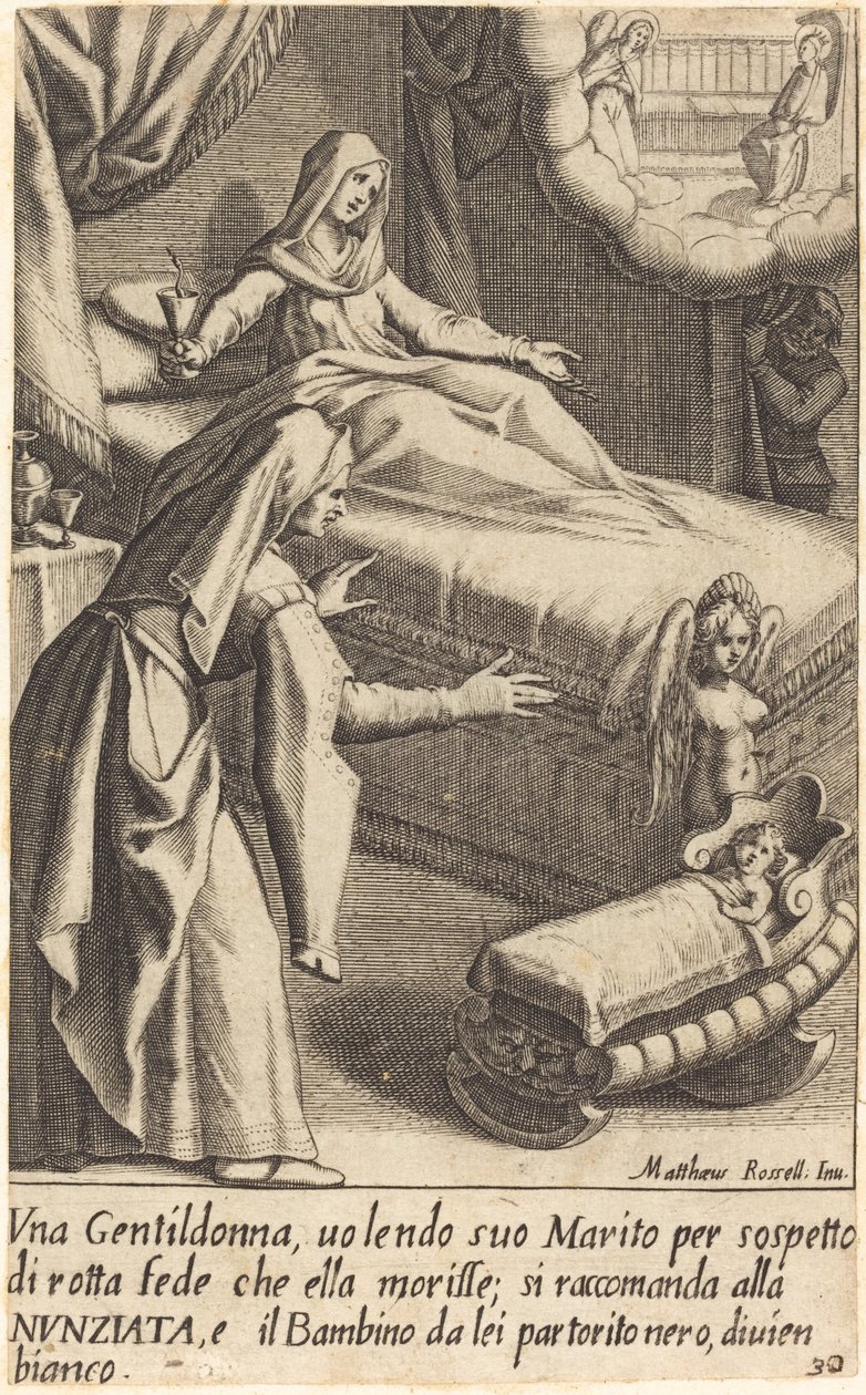 Het kind door Jacques Callot after Matteo Rosselli