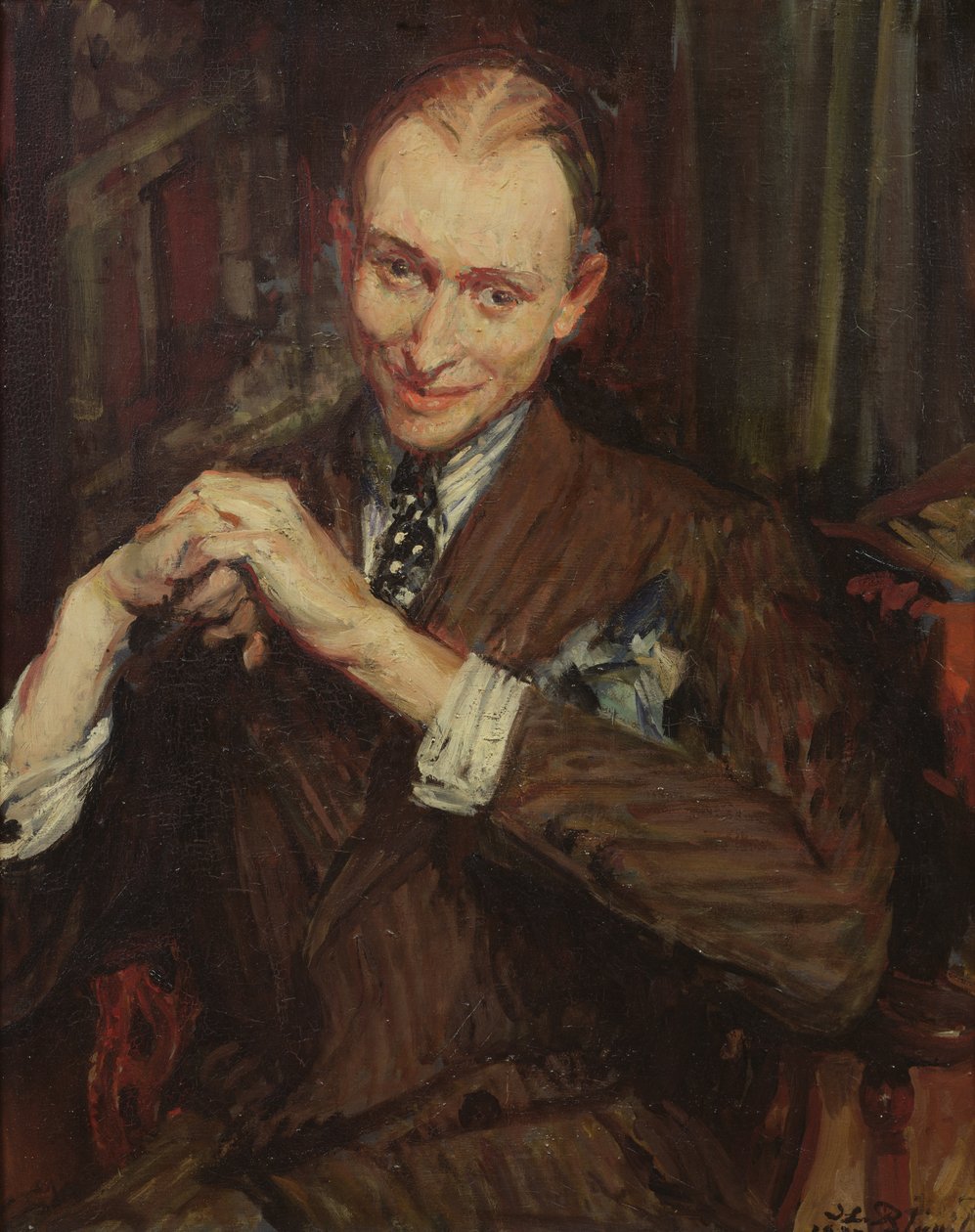 Portret van J. Raulet door Jacques Emile Blanche