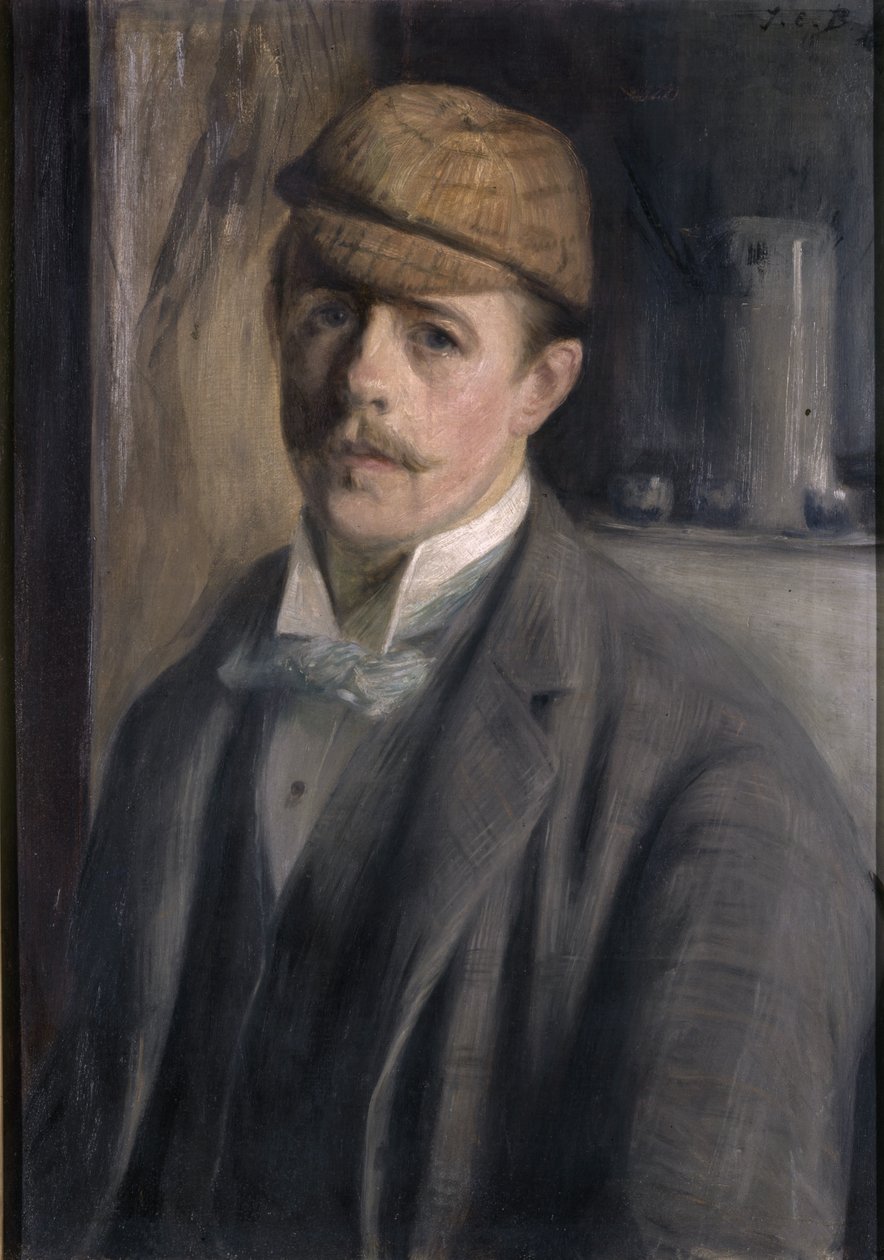 Zelfportret, ca. 1890 door Jacques Emile Blanche