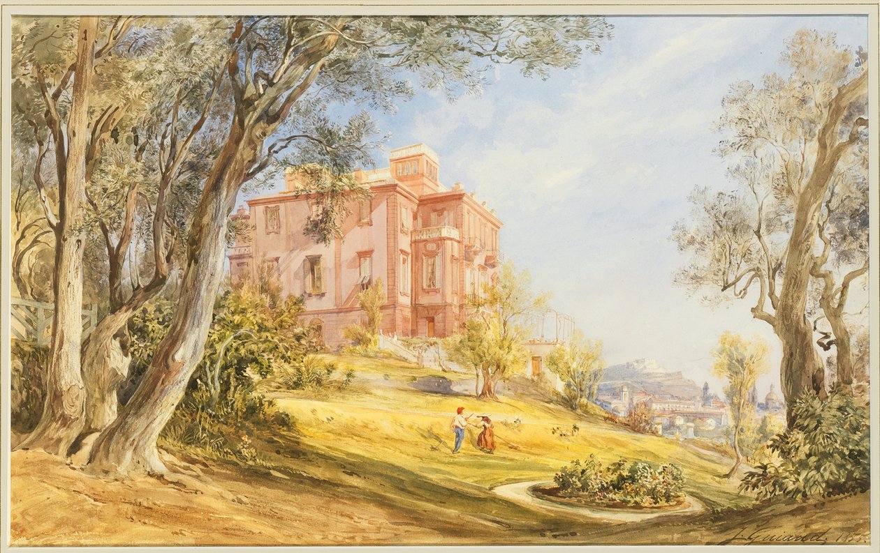 Villa Madama, Rome, 1855 door Jacques Guiaud