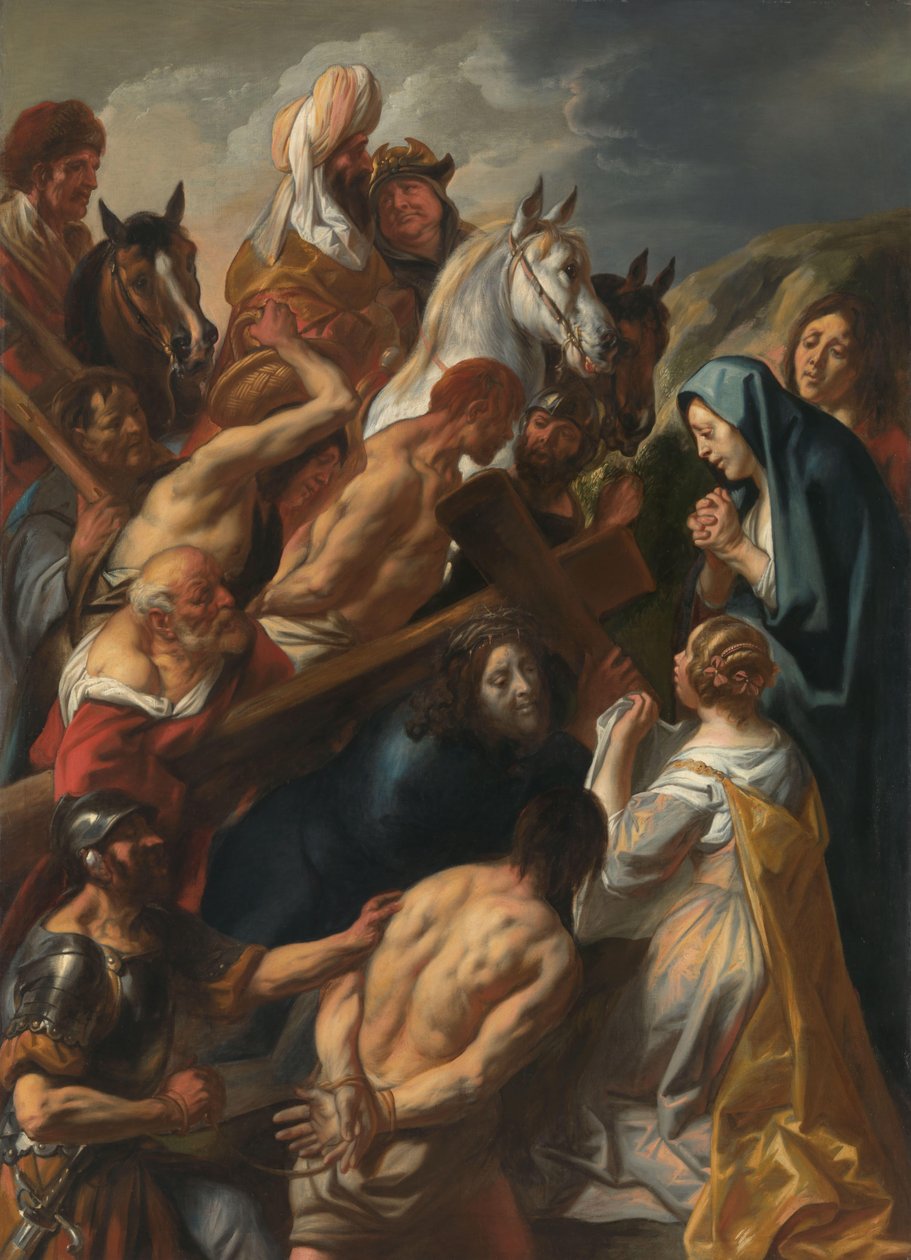 Christus op weg naar Calvarie door Jacques Jordaens