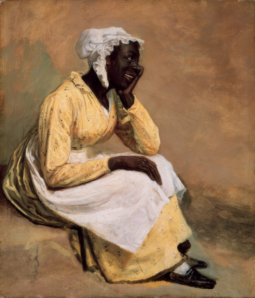 Portret van de zwarte albino