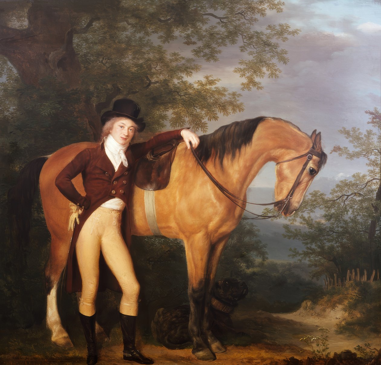 Zelfportret Jacques-Laurent Agasse door Jacques Laurent Agasse