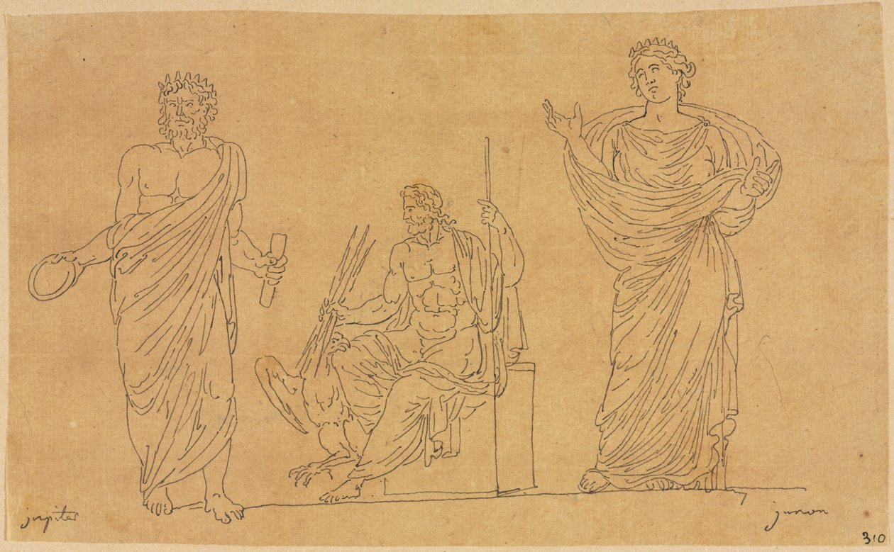 Gods en godinnen door Jacques Louis David