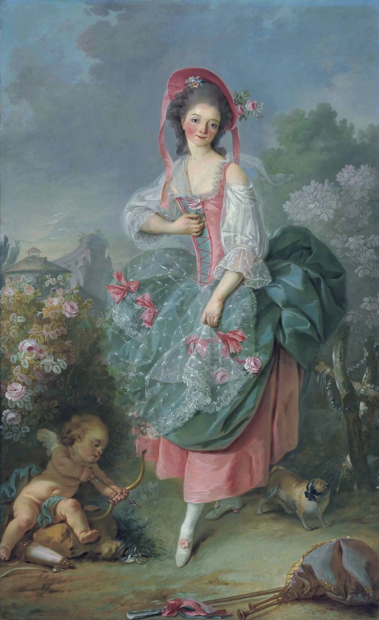 Terpsichore - Mademoiselle Guimard door Jacques Louis David
