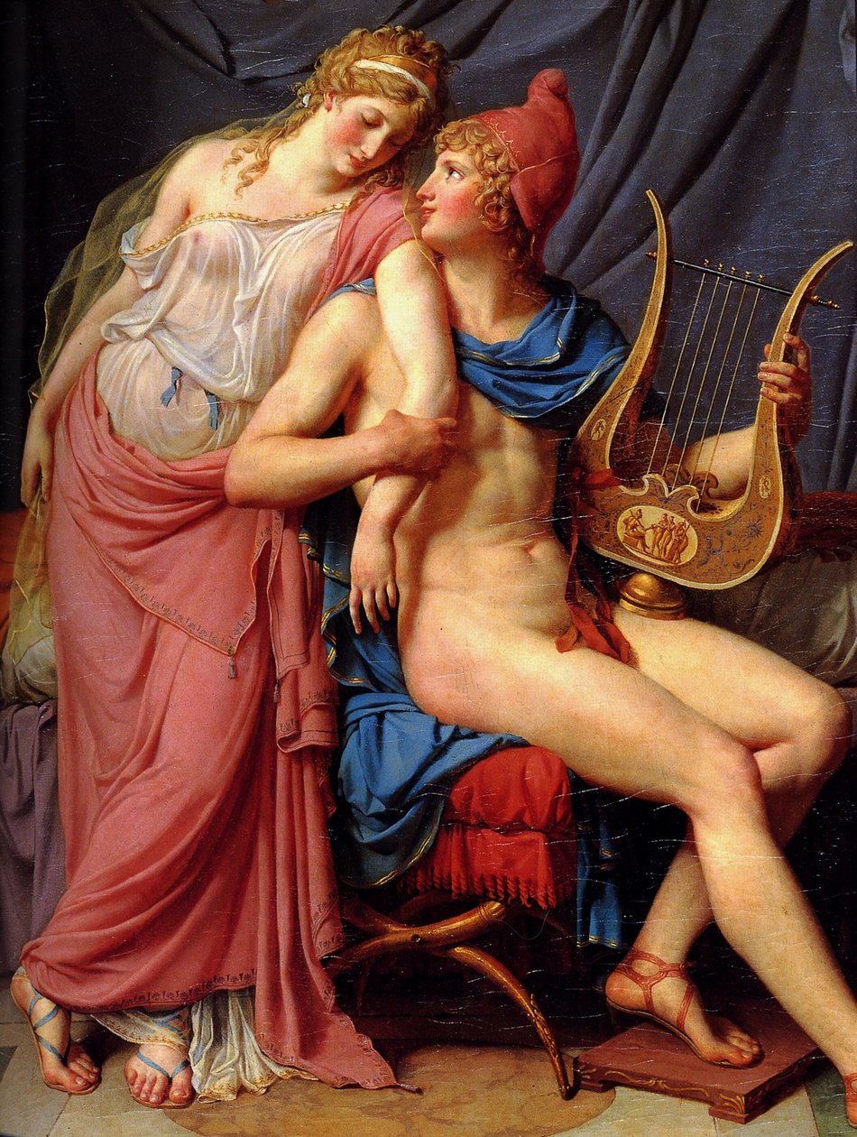 Parijs en Helena door Jacques Louis David