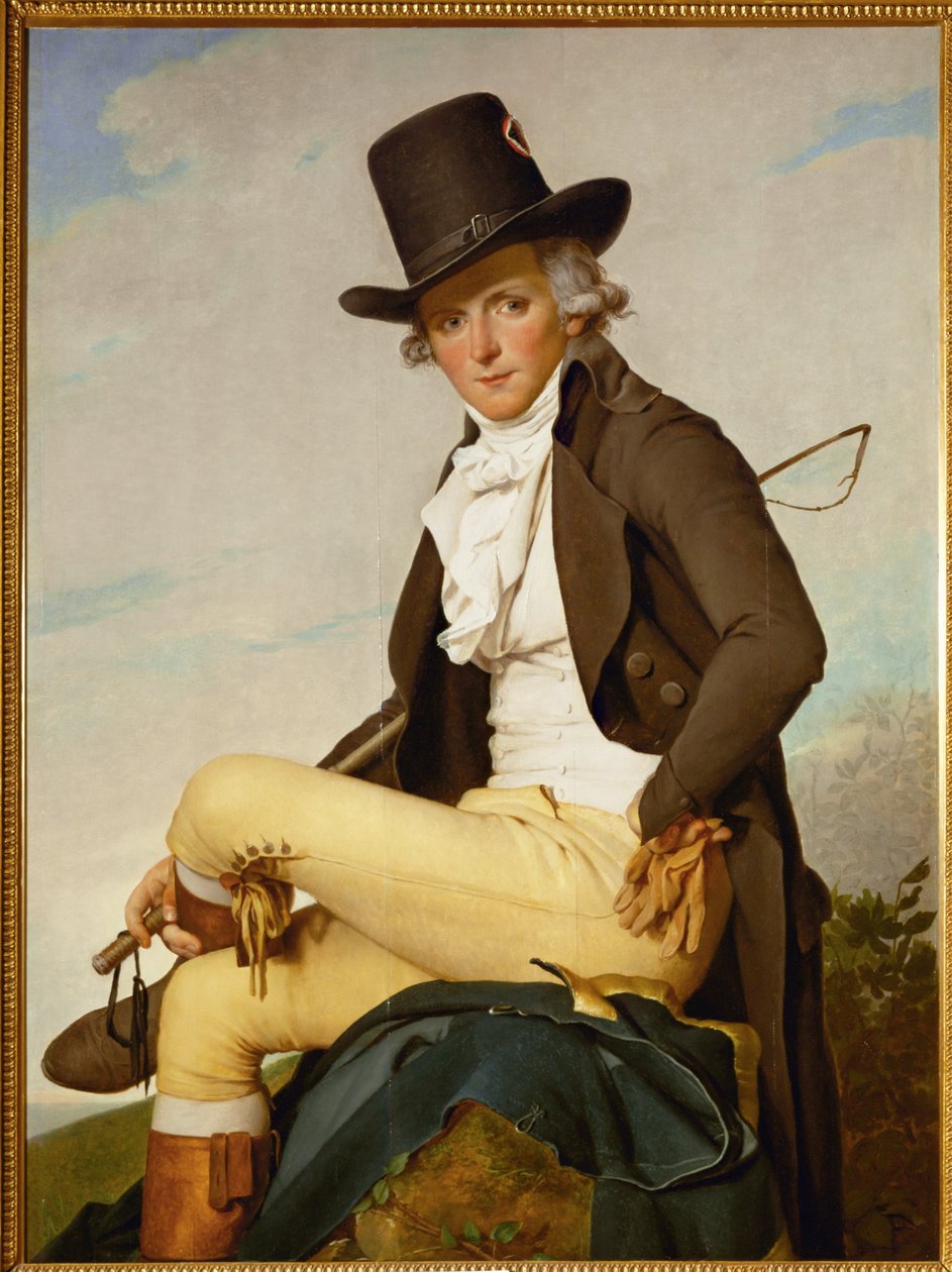 Portret van Pierre Seriziat ... door Jacques Louis David